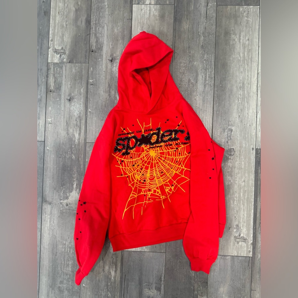*Sold* Sp5der P*NK V2 Hoodie ‘Red’ | Medium